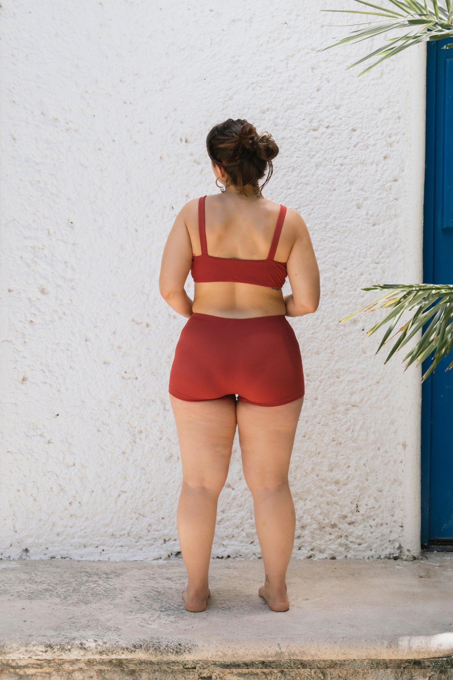 SHORT PALMA ROJO